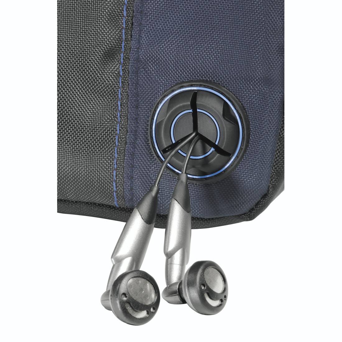 Hama Tattoo - Tragetasche für CD-Player und CDs - 3 CDs/DVDs - Nylon - Schwarz, Blau (00033716)-1