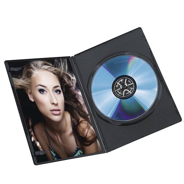 Hama DVD Slim Box - Slim Jewel Case für Speicher-DVD - Kapazität: 1 DVD - Schwarz (Packung mit 25) (51182)