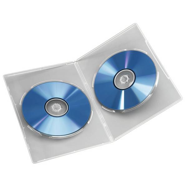 Hama DVD-Doppel-Leerhülle Slim, 5er-Pack, Transparent (00083892)