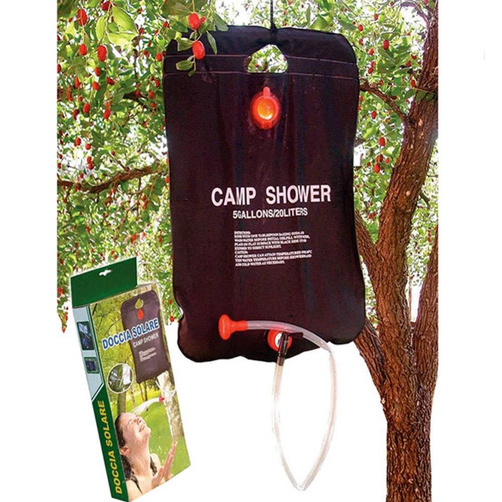 Doccia Portatile A Sacca Doccia Solare Per Campeggio Giardino Outdoor 20 Litri 58224 --1