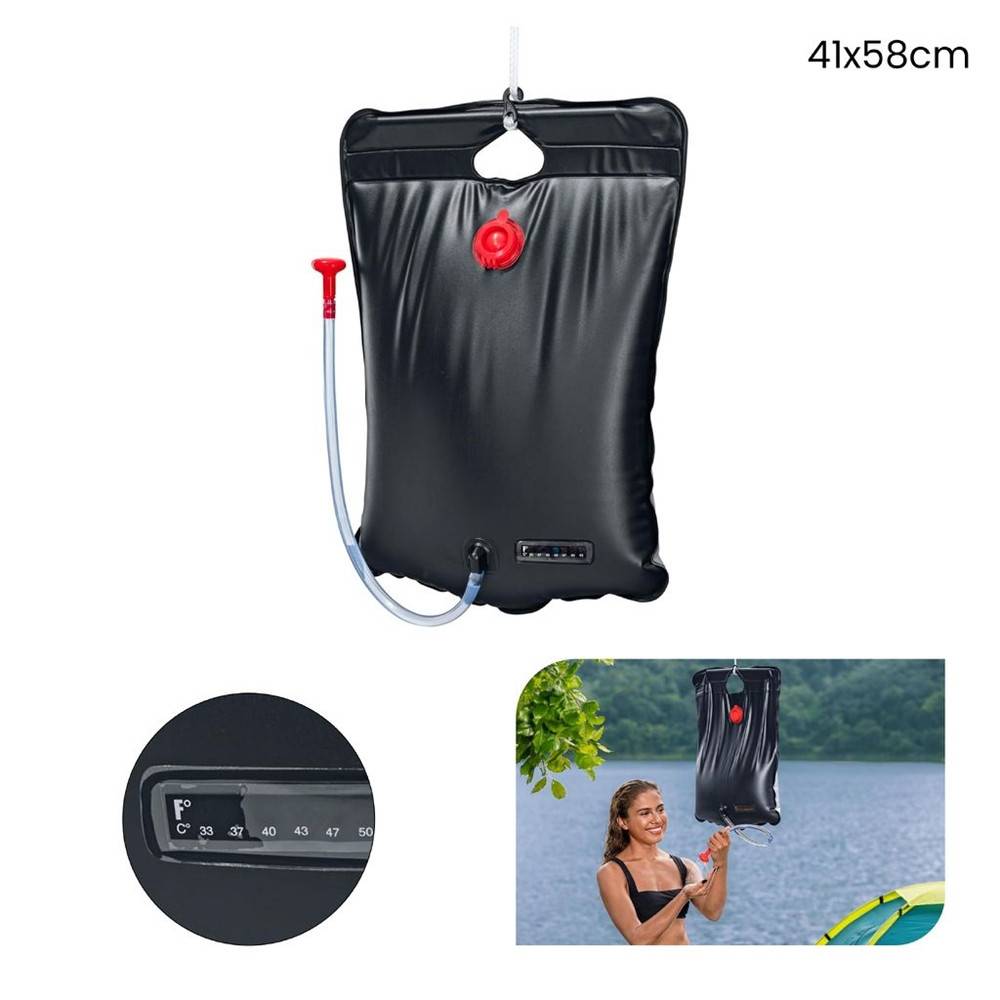 Doccia Portatile A Sacca Doccia Solare Per Campeggio Giardino Outdoor 20 Litri 58224 --4