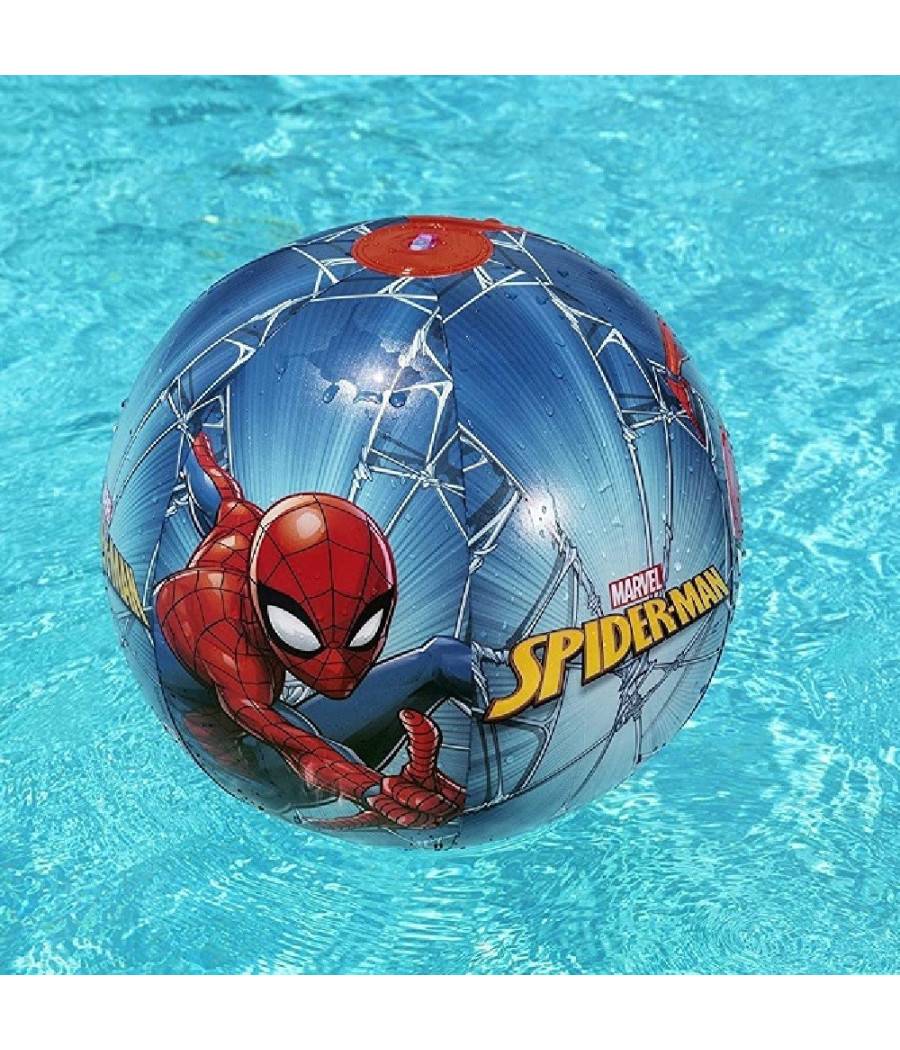Pallone Gonfiabile Spiderman 51 Cm Multicolore Bambino Per Mare Spiaggia 98002 --0