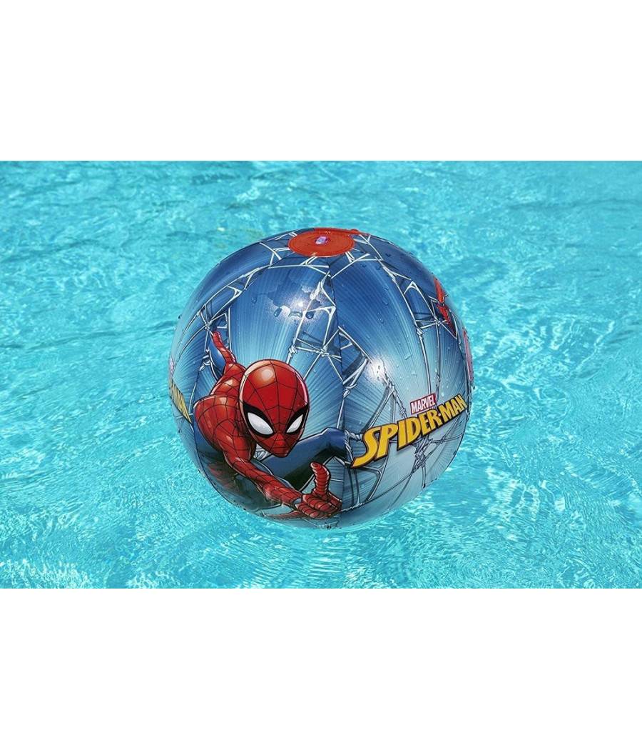 Pallone Gonfiabile Spiderman 51 Cm Multicolore Bambino Per Mare Spiaggia 98002 --2