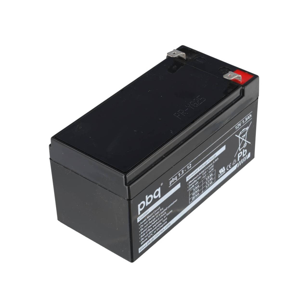 Batteria al piombo PBQ 1,3-12 V, 12 V/ 1,3 Ah 12,0 V-1