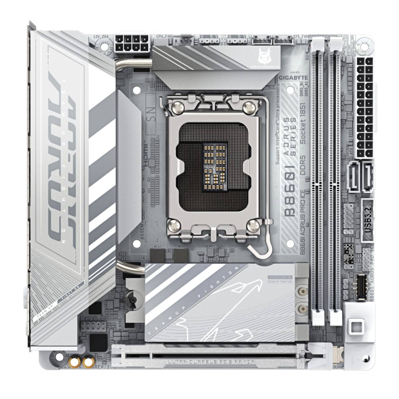 GIGABYTE B860I AORUS PRO ICE Scheda madre - CPU Intel Core Ultra VRM a 8121 fasi fino a 9200MHz DDR5 1xPCIe 5.0 1xPCIe-1