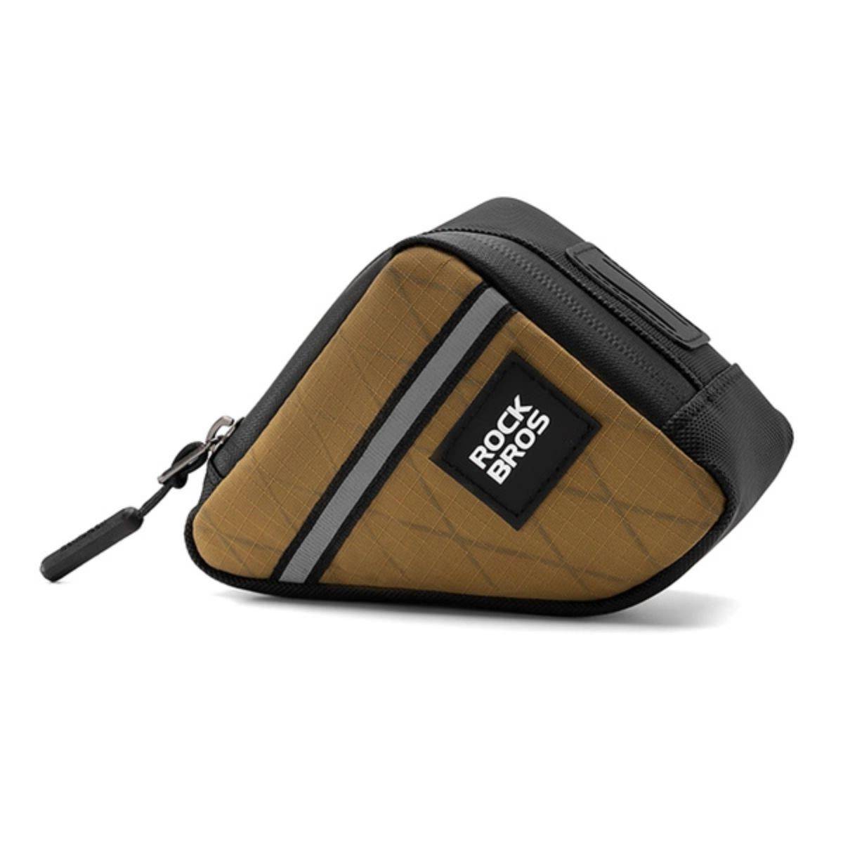 Borsa da telaio per bicicletta Rockbros Triangle 0,25L Marrone-0