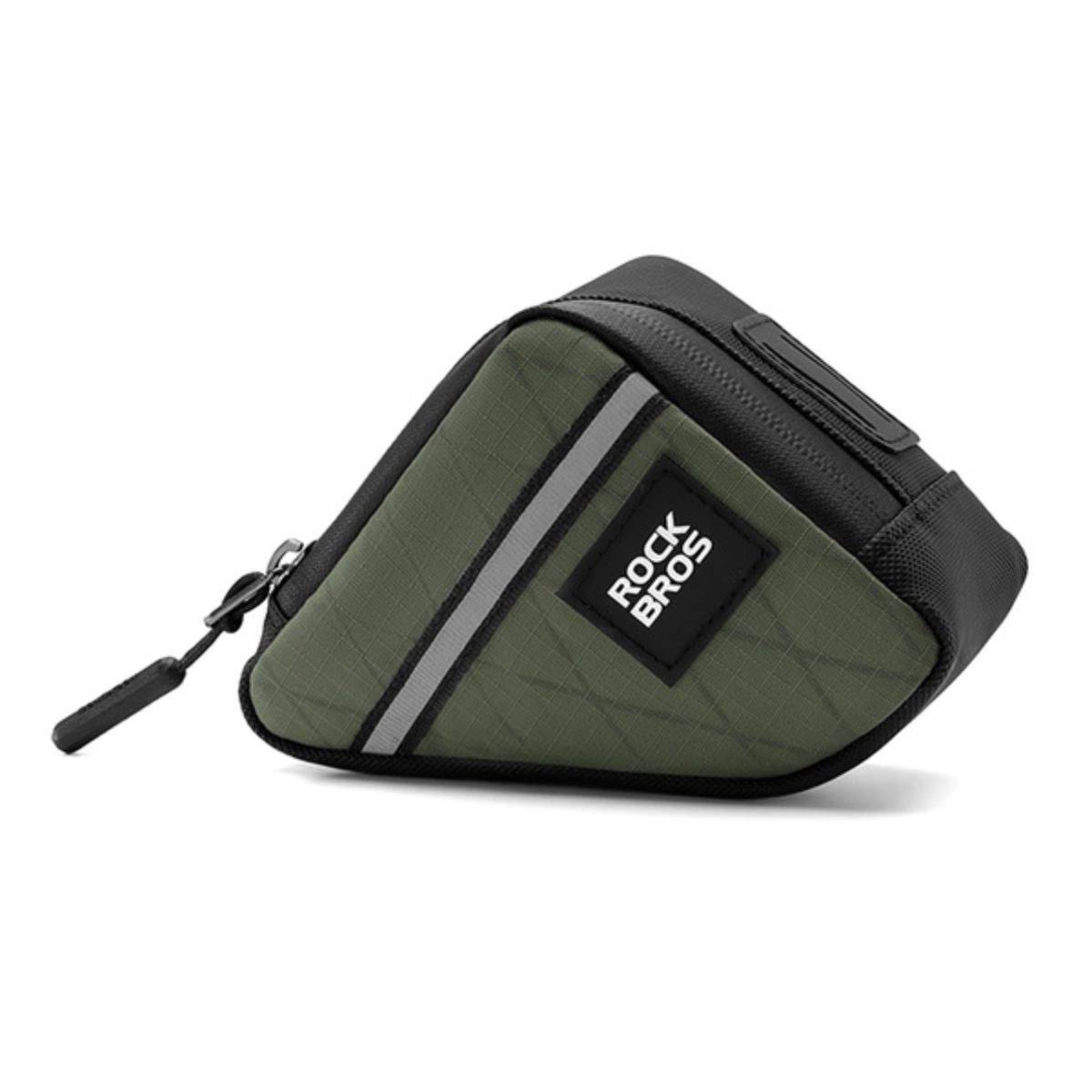 Borsa da telaio per bicicletta Rockbros Triangle 0,25L Verde-0