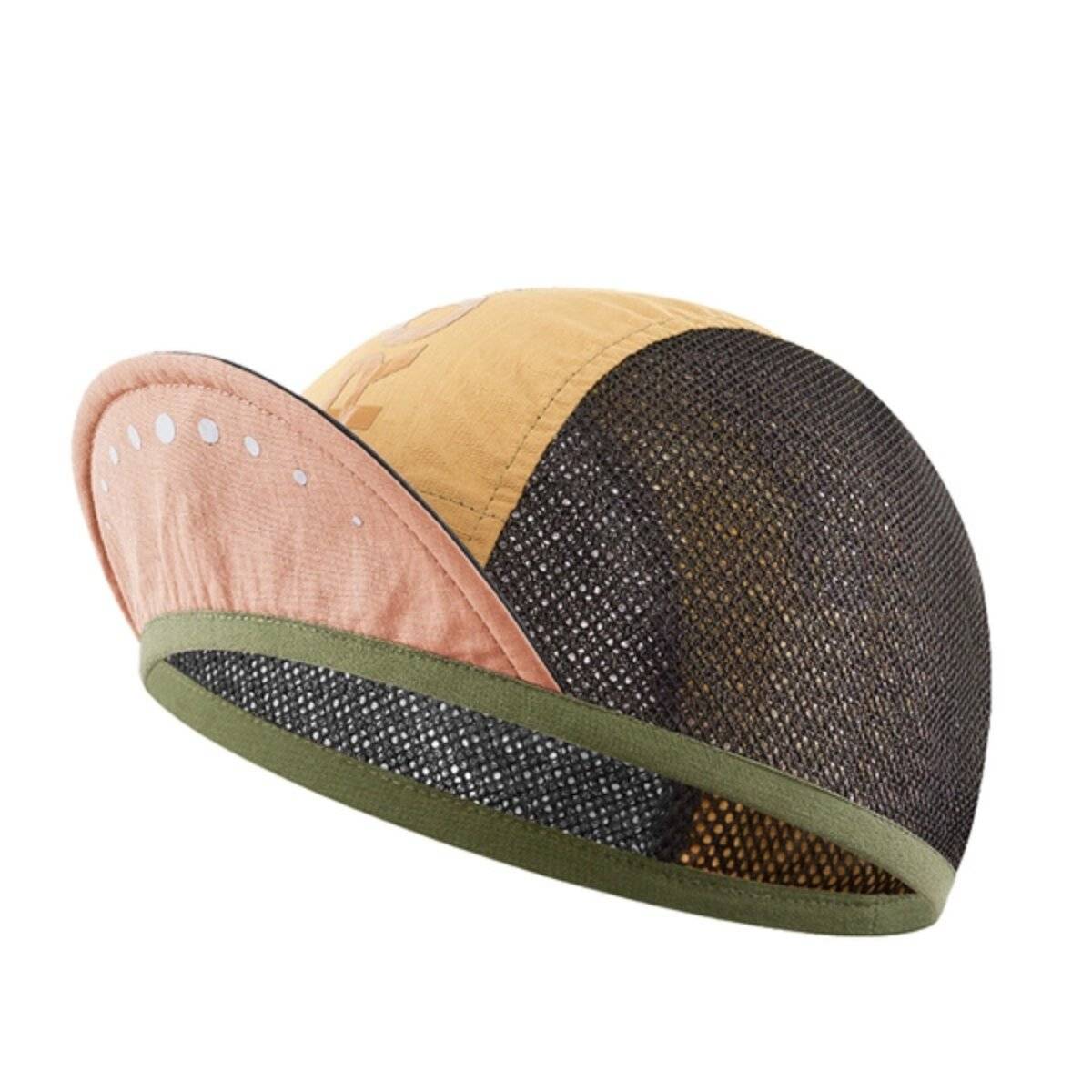 Cappellino da ciclista Rockbros con visiera per casco giallo-0