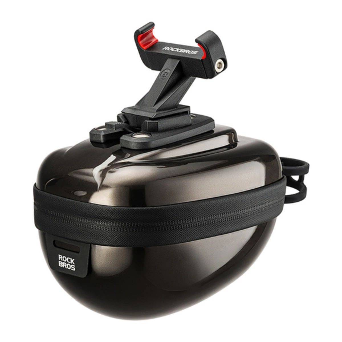 Borsa da sella rigida Rockbros, rigida, compatta, 0,4 l, nera-0
