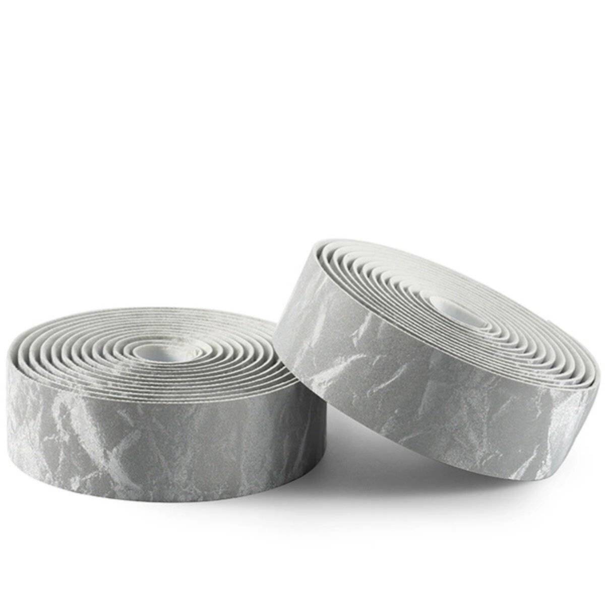 Nastro manubrio Rockbros PU modello "Velour" grigio-0