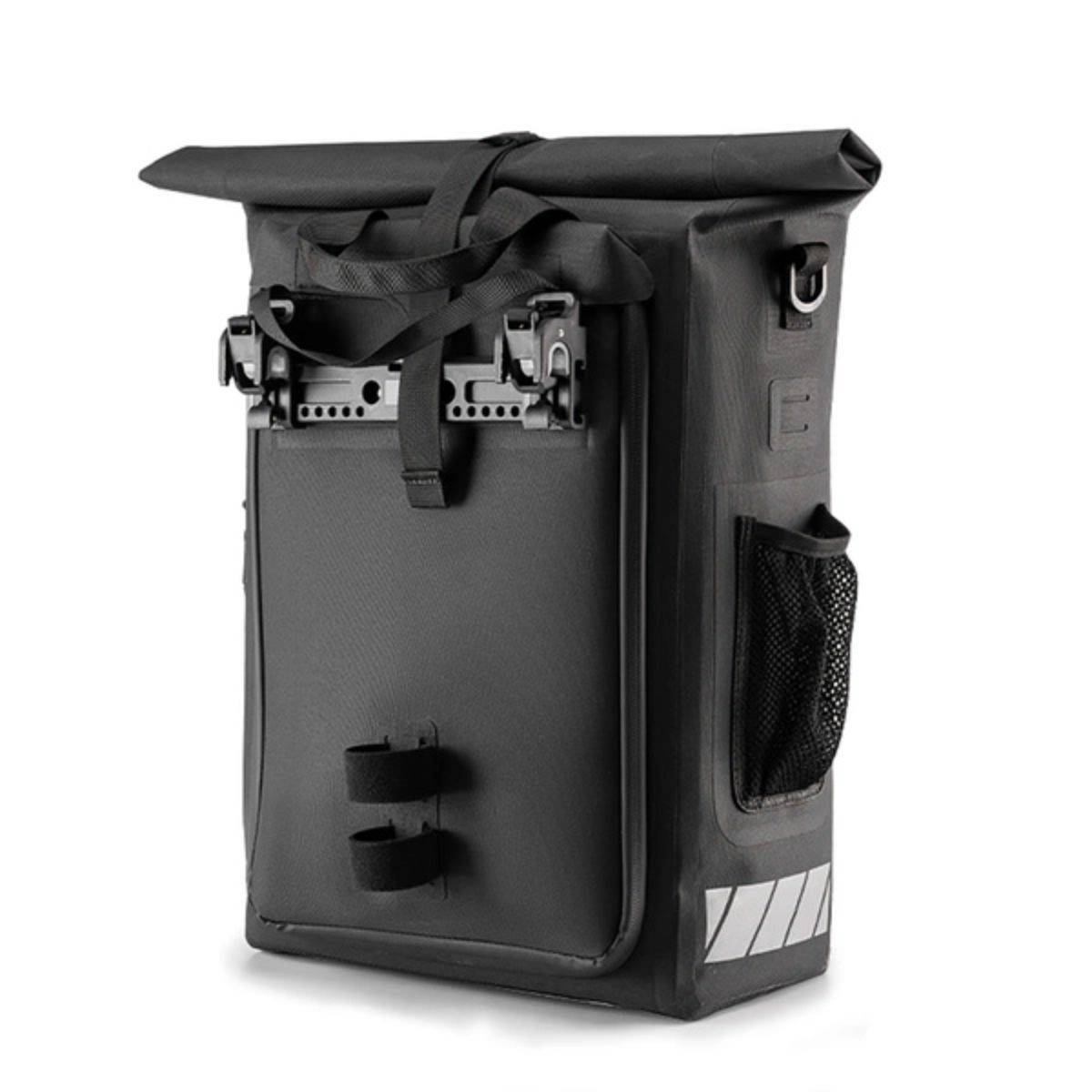 Borsa per bicicletta Rockbros con funzione zaino, impermeabile, con attacco per casco, 18 l - Nero-1