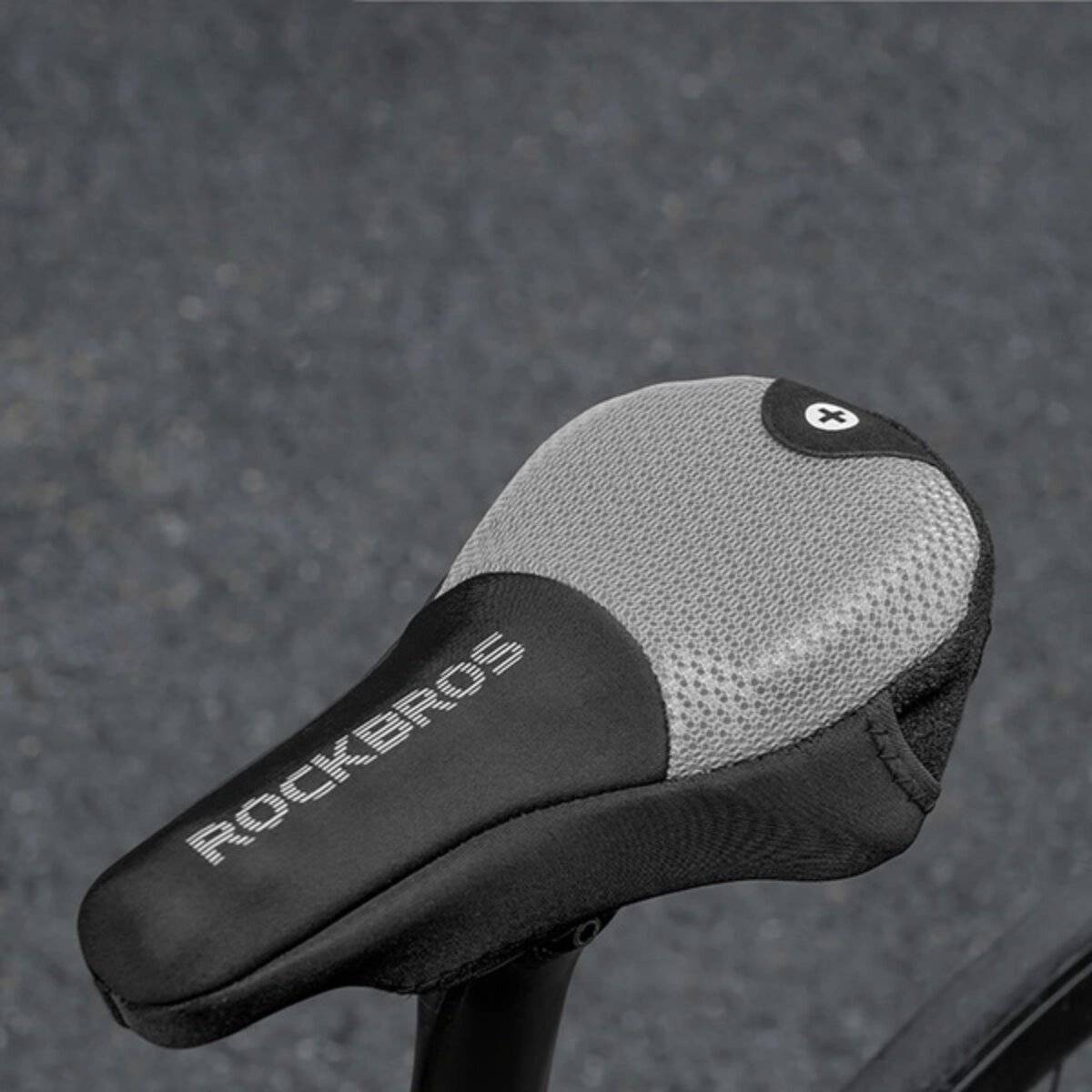 Rockbros Cover Cuscino per sella per bicicletta Grigio L-4