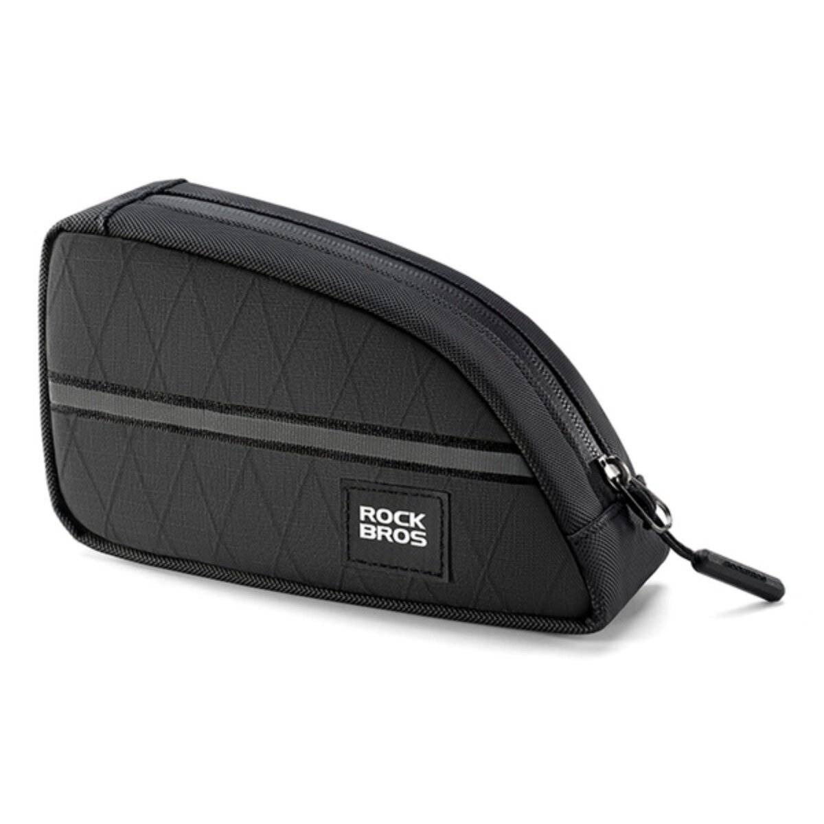 Borsa da telaio per bicicletta Rockbros Triangle 0,8 l, nera-0