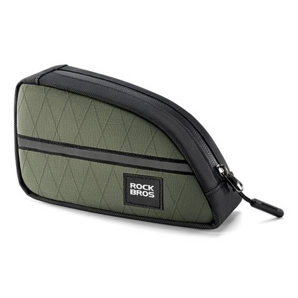 Borsa da telaio per bicicletta Rockbros Triangle 0,8l Verde