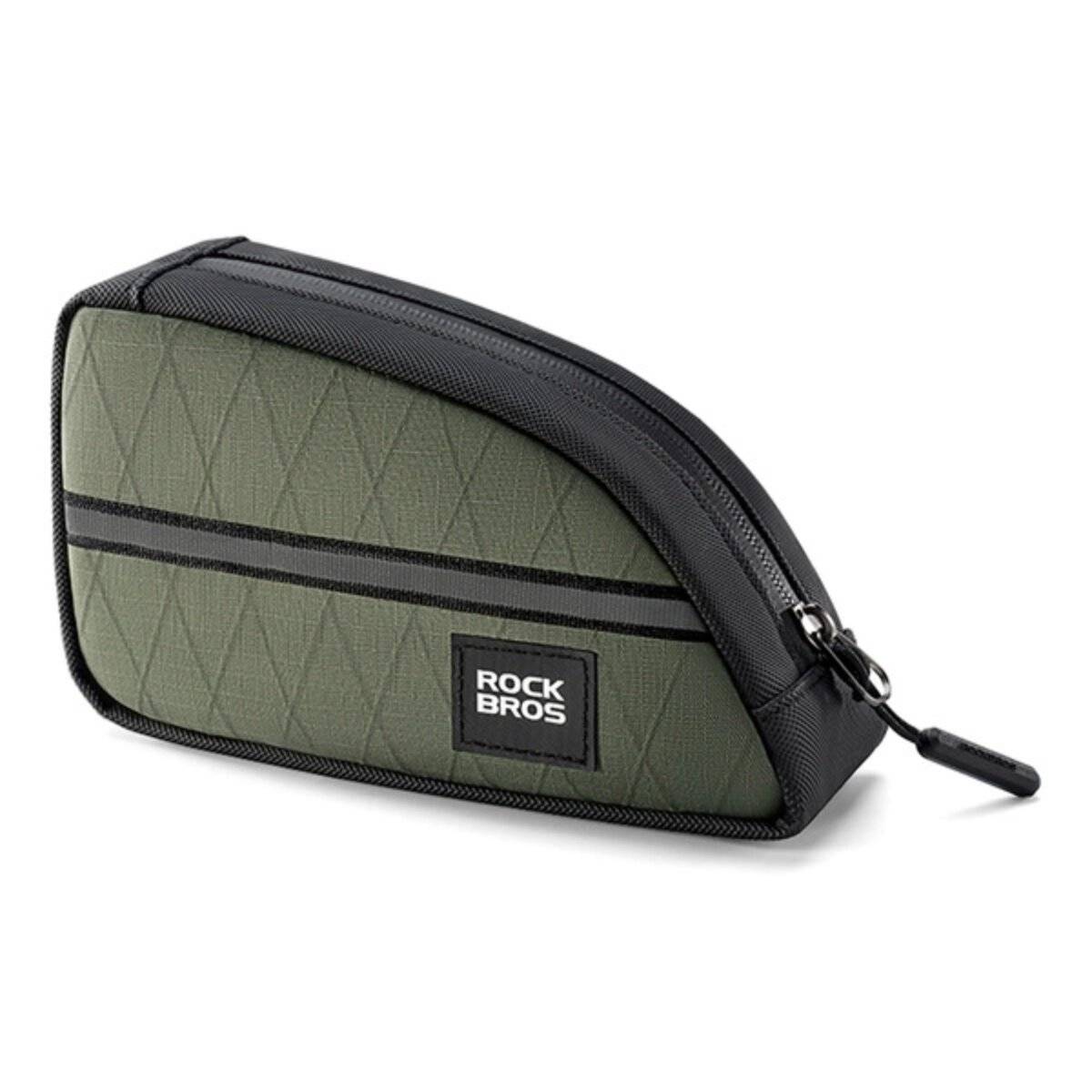 Borsa da telaio per bicicletta Rockbros Triangle 0,8l Verde-0