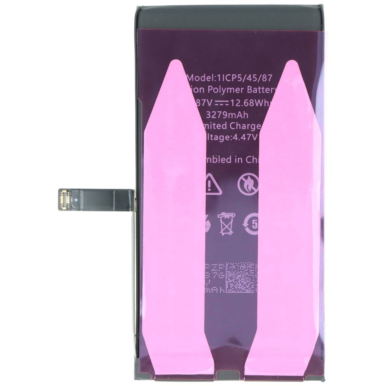 Batteria adatta per Apple iPhone 14, Li-Polymer, 3,87 V, 3279 mAh, 12,68 Wh, senza attrezzi-3