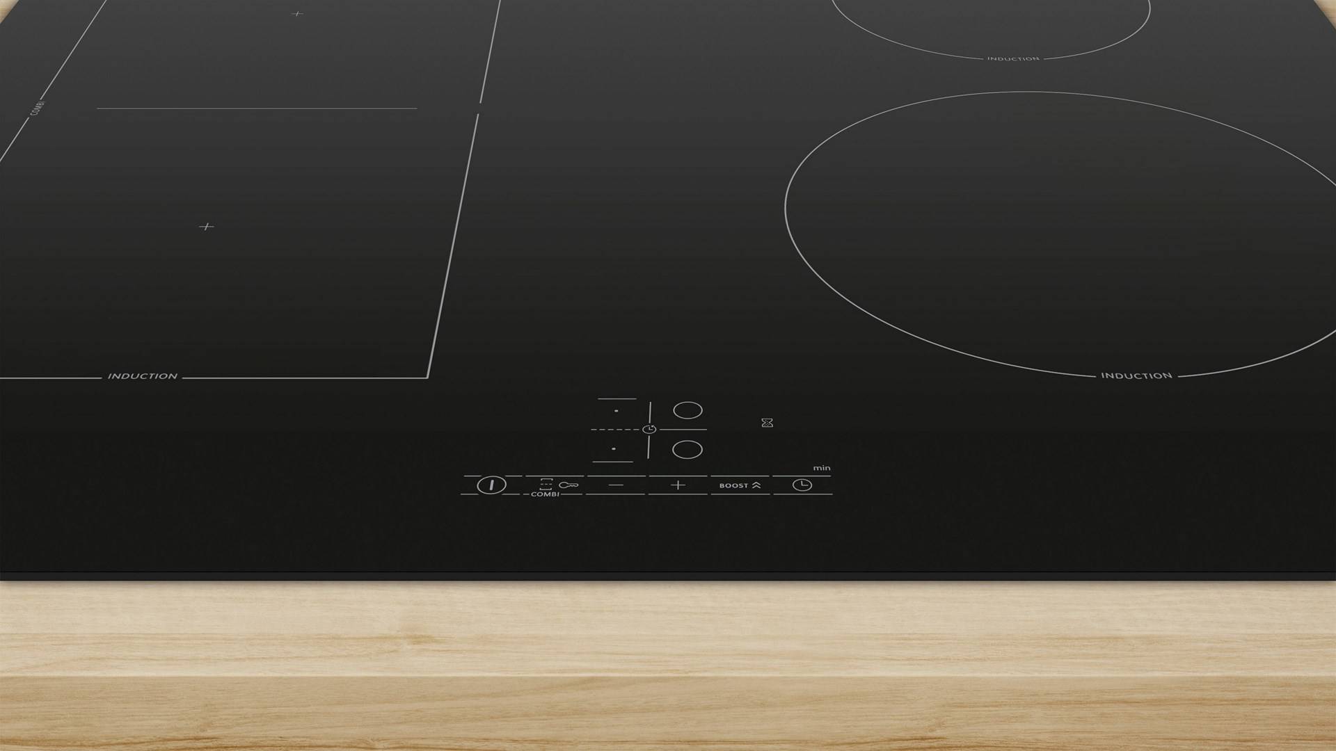Piano Cottura a Induzione Bosch Serie 4 PVS61RBB5E 4 FornellI da Incasso Nero 60 cm-6