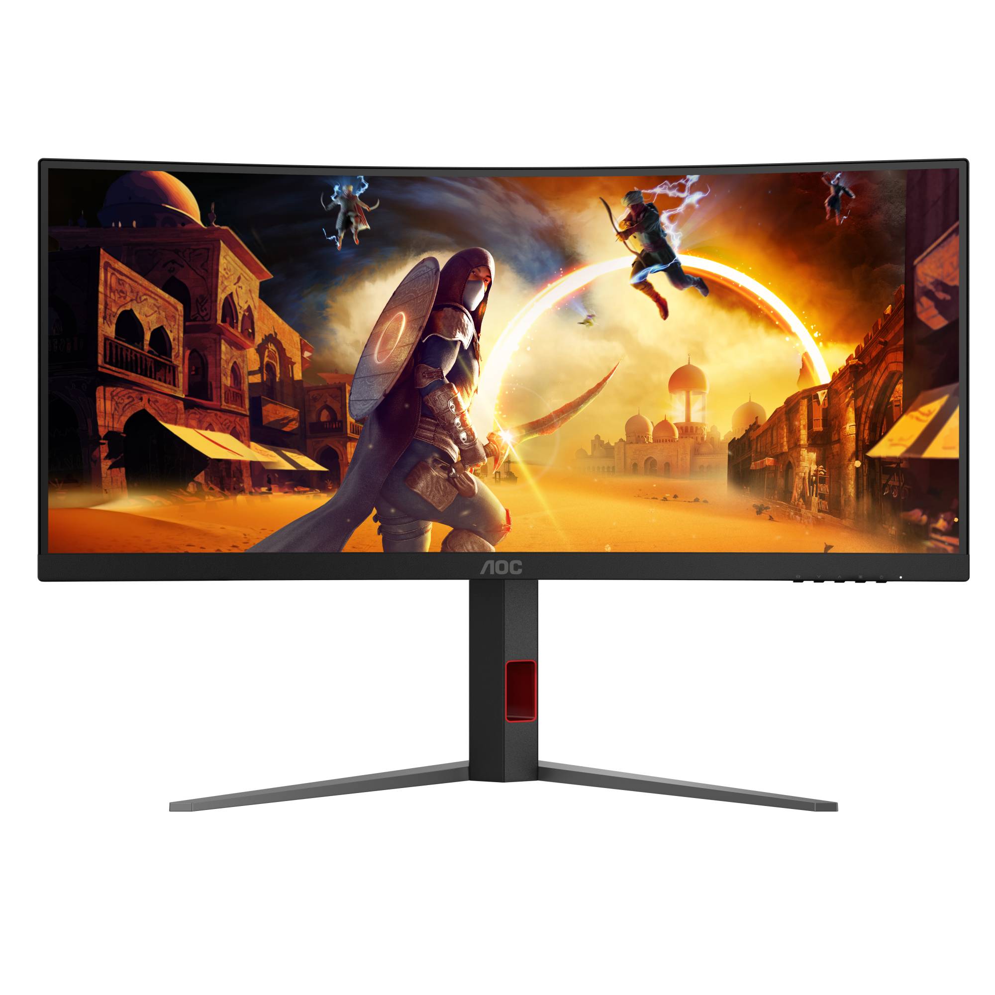 AOC G4 CU34G4Z Monitor PC 86.4 cm (34) 3440 x 1440 Pixel Wide Quad HD LED Nero. Rosso-2