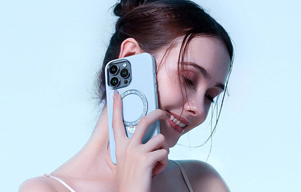 Joyroom - PN-14L4 Blue - Joyroom PN-14L4 Case Dancing Circle per iPhone 14 Pro Max (blu)-1