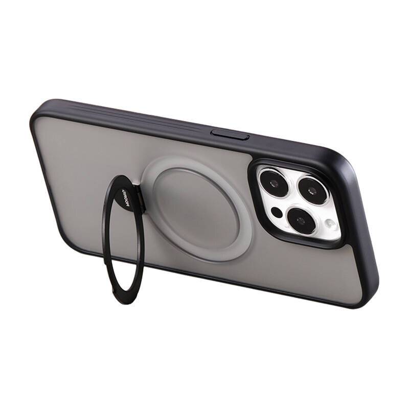 Joyroom - JR-BP004 iP 15 Black - Joyroom JR-BP004 Magnetische Custodia protettiva con Supporto per iPhone 15 (Nero)-0