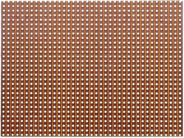 Piastra Bachelite 100x75 mm Ramata 1 Lato con file forate