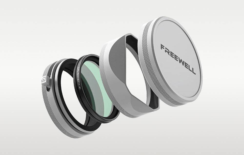 Freewell - FW-FU-XS - Freewell FujiX100 Filterset con Gegenlichtblende (argento)-1