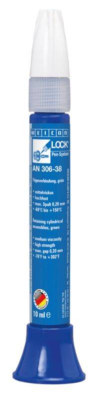 Sigillanti per viti e filetti WEICON 30638110 WEICONLOCK® AN 306-38 10 ml Retaining Cylindrical Assemblies-0