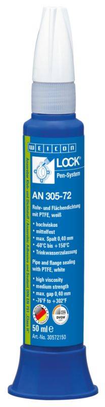 Sigillanti per viti e filetti WEICON 30572150 WEICONLOCK® AN 305-72 50 ml Pipe and Flange Sealing-0