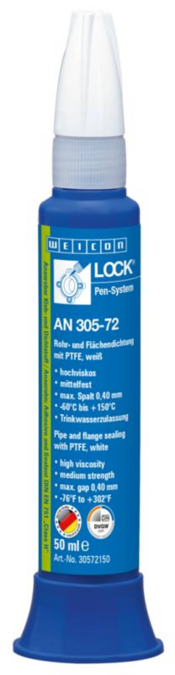Sigillanti per viti e filetti WEICON 30572150 WEICONLOCK® AN 305-72 50 ml Pipe and Flange Sealing