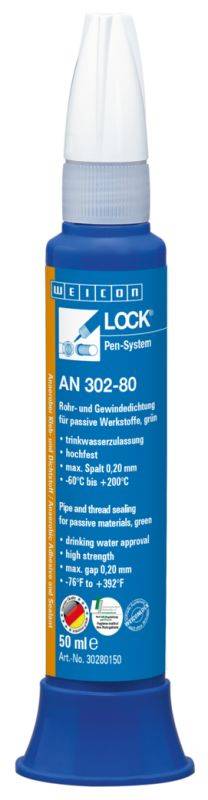 Sigillanti per viti e filetti WEICON 30280150 WEICONLOCK® AN 302-80 50 ml Pipe and Thread Sealing-0