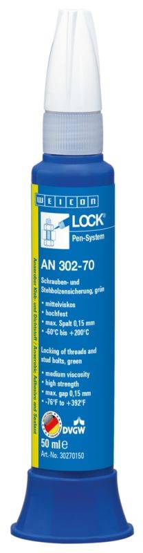 Sigillanti per viti e filetti WEICON 30270150 WEICONLOCK® AN 302-70 50 ml Locking of Threads&Stud Bolts-0