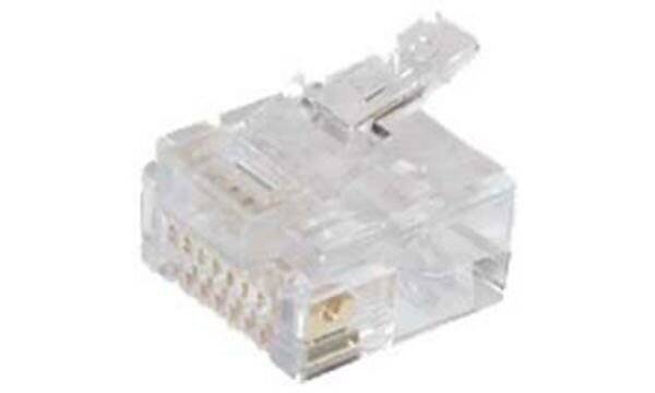 Connettore modulare SHIVERPEAKS BASIC-S RJ45 6-PIN non verniciati 6 contatti occupati estensione DEC-estensione con- oro-1