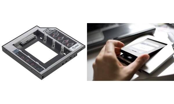 Digitus Telaio di installazione per alloggiamenti unità CD/DVD/Blu-ray, SATA su SATA III, altezza 12,7 mm DA71109-5