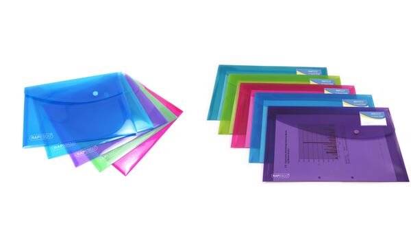 Tasche portadocumenti RAPESCOÃƒâEURšÃ‚Â® A5 colori assortiti 0,2 mm-2