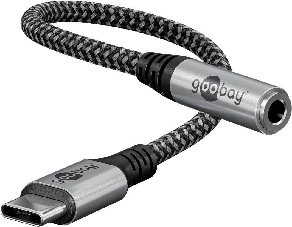 Goobay Adattatore USB-C™ a jack, 3,5 mm AUX Connettore USB-C™ > Presa jack 3,5 mm (3 pin, stereo)-0