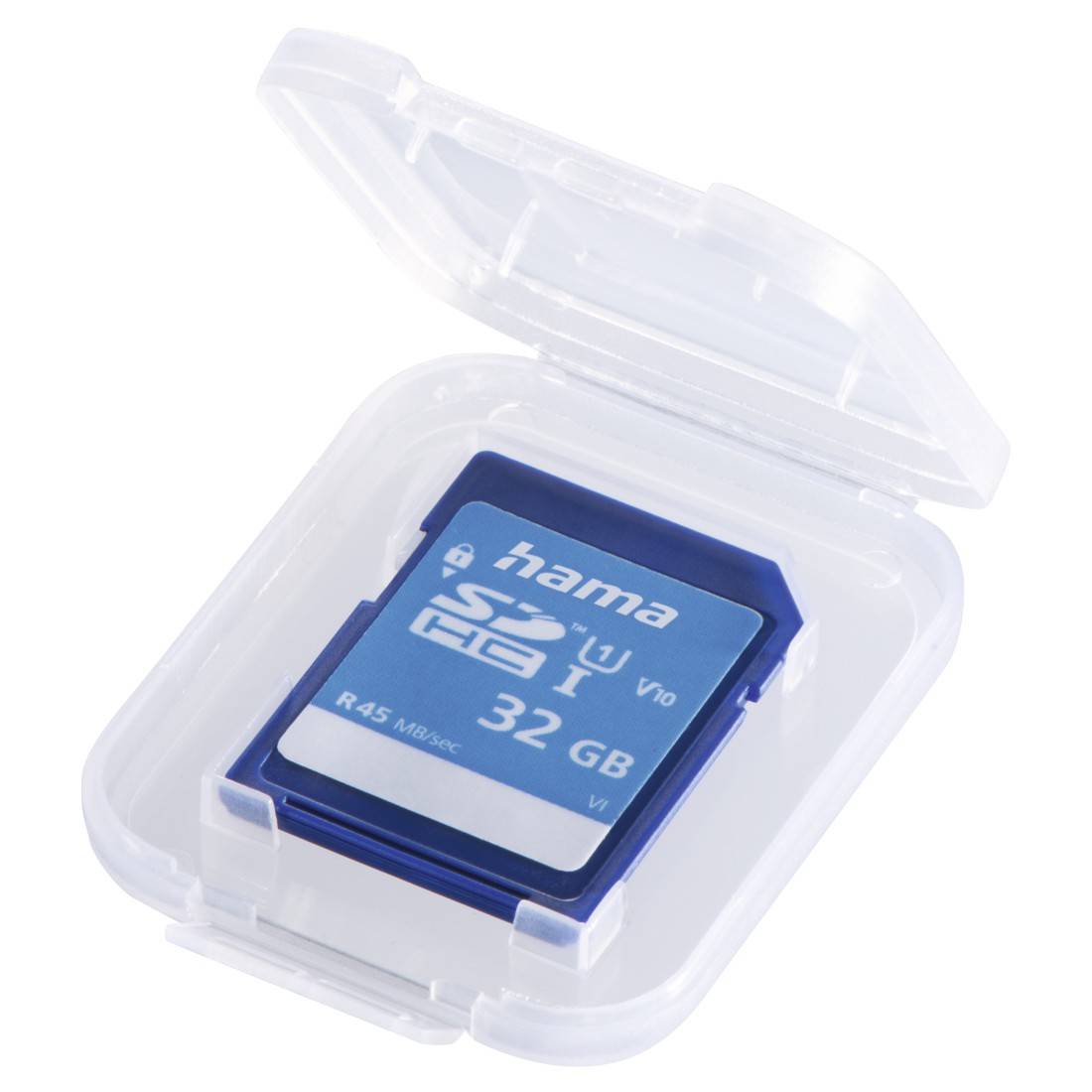 Hama Speicherkarten-Box SD Slim Box, für 1 Karte, Transparent (00095989)-0