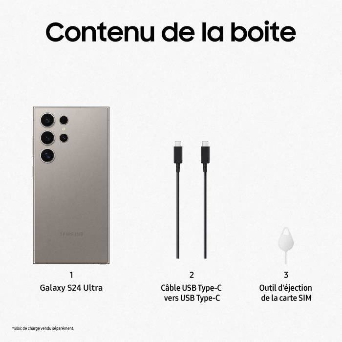 Samsung Phone - GALAXY S24 Ultra - 256 GB *Grau*-5