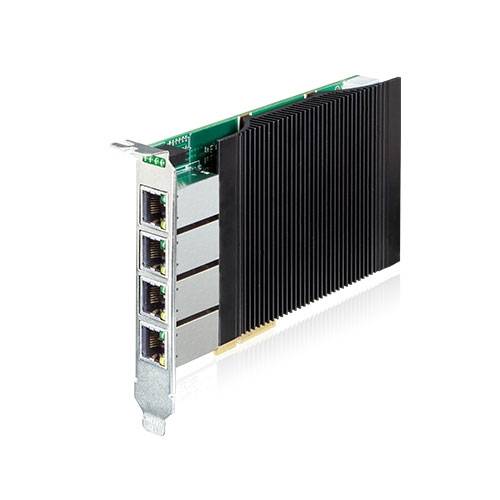 4-Port 10/100/1000T 802.3at PoE+ PCI Express Server Adapter, 120W PoE-1