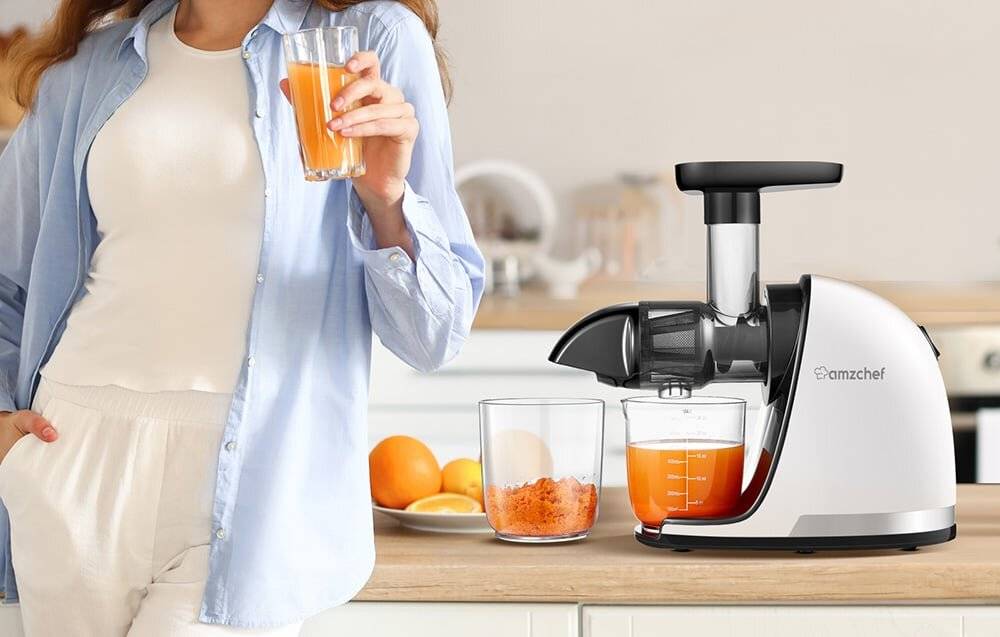 AMZCHEF - 1501-WT - Slow Juicer AMZCHEF 1501-WT (Bianco)-1