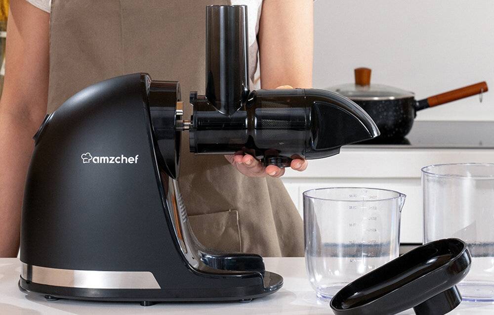 AMZCHEF - 1501-GA - Slow Juicer AMZCHEF 1501-GA (Grey)-4