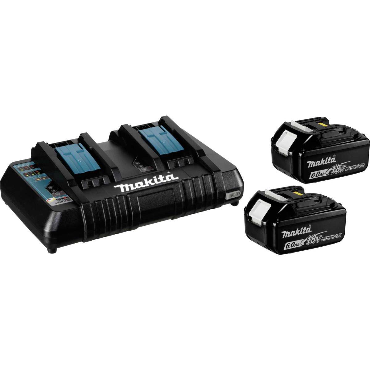 Makita Energy Kit 198077-8 2x BL1860B + DC18RD (198077-8)-0
