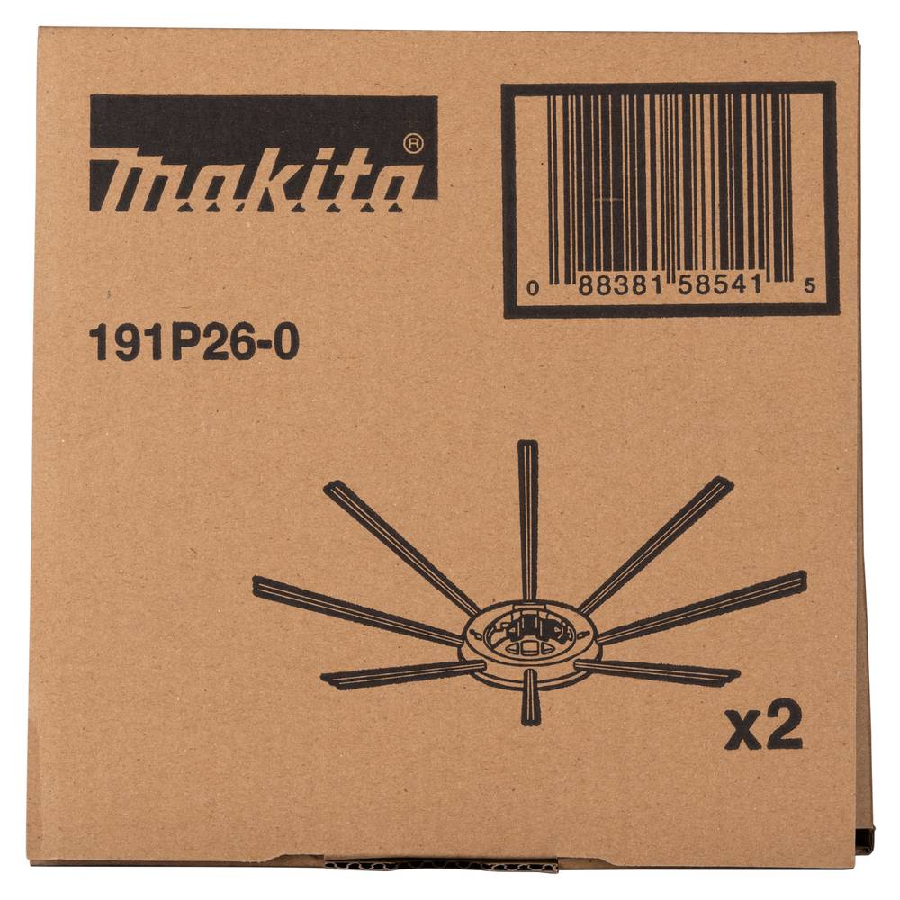 Makita 191P26-0 Seitenbürsten-Set (191P26-0)-1