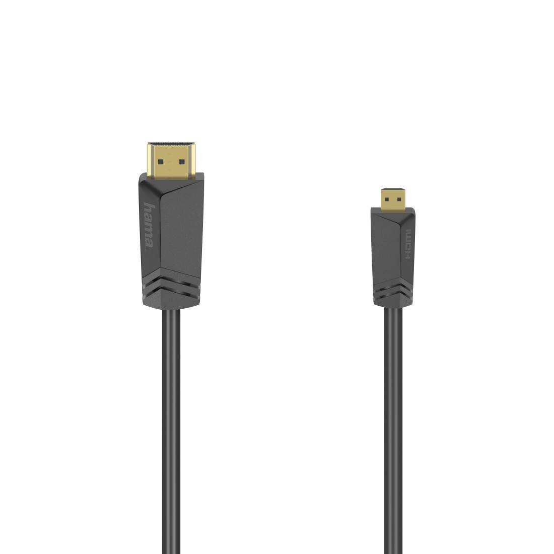 Hama Cavo High-Speed Hdmi Type-A Plug Type-D Plug Micro Ethernet 1.5mt-1