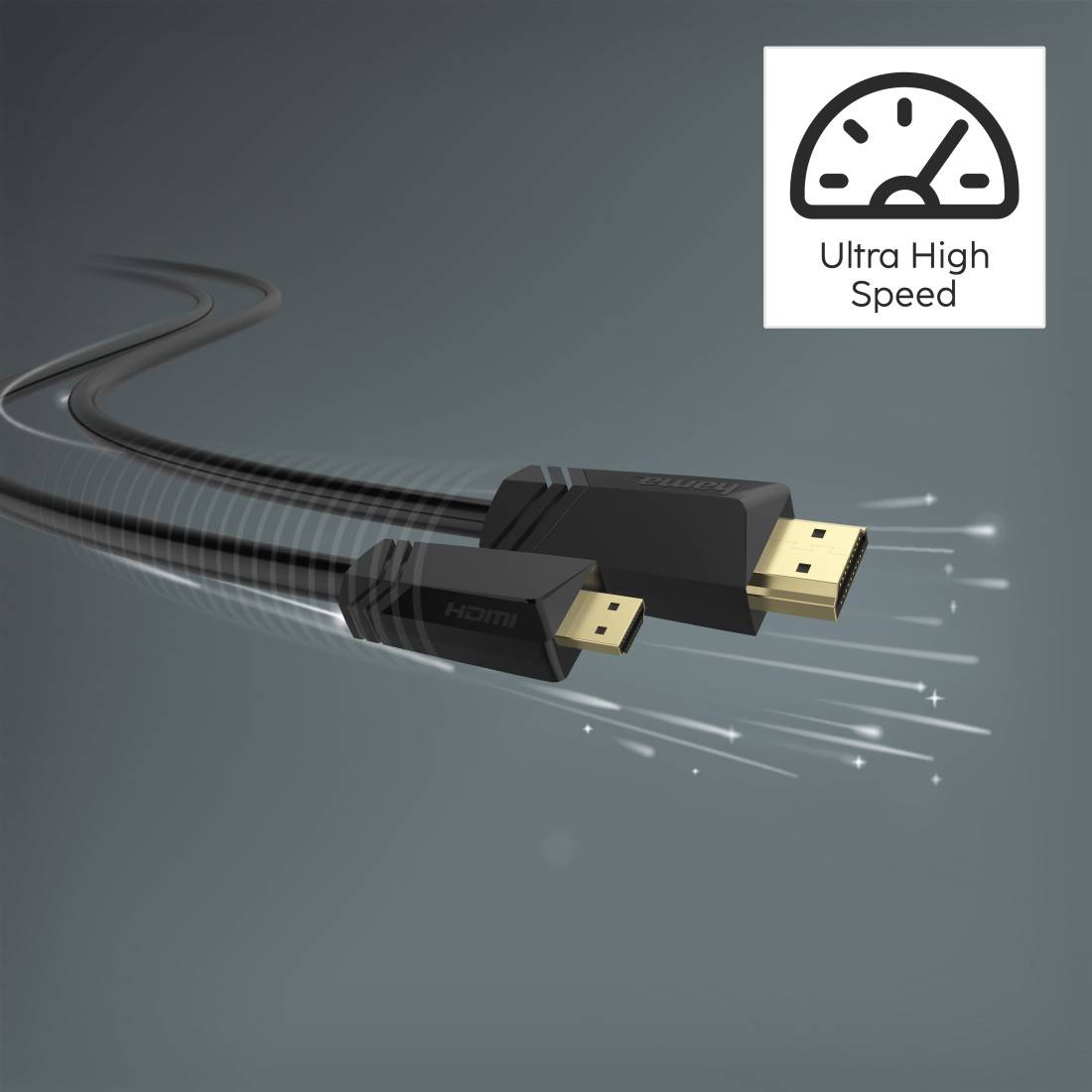 Hama Cavo High-Speed Hdmi Type-A Plug Type-D Plug Micro Ethernet 1.5mt-2