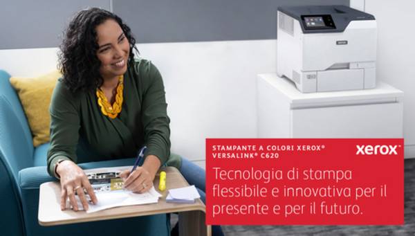 Xerox VersaLink C620 A4 50ppm Stampante Duplex PS3 PCL5e/6 2 vassoi 650 fogli (C620V_DN)