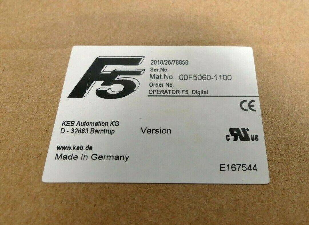 KEB - 00F5060-1100 - KEB Operator F5 Digitale | 00F5060-1100-1