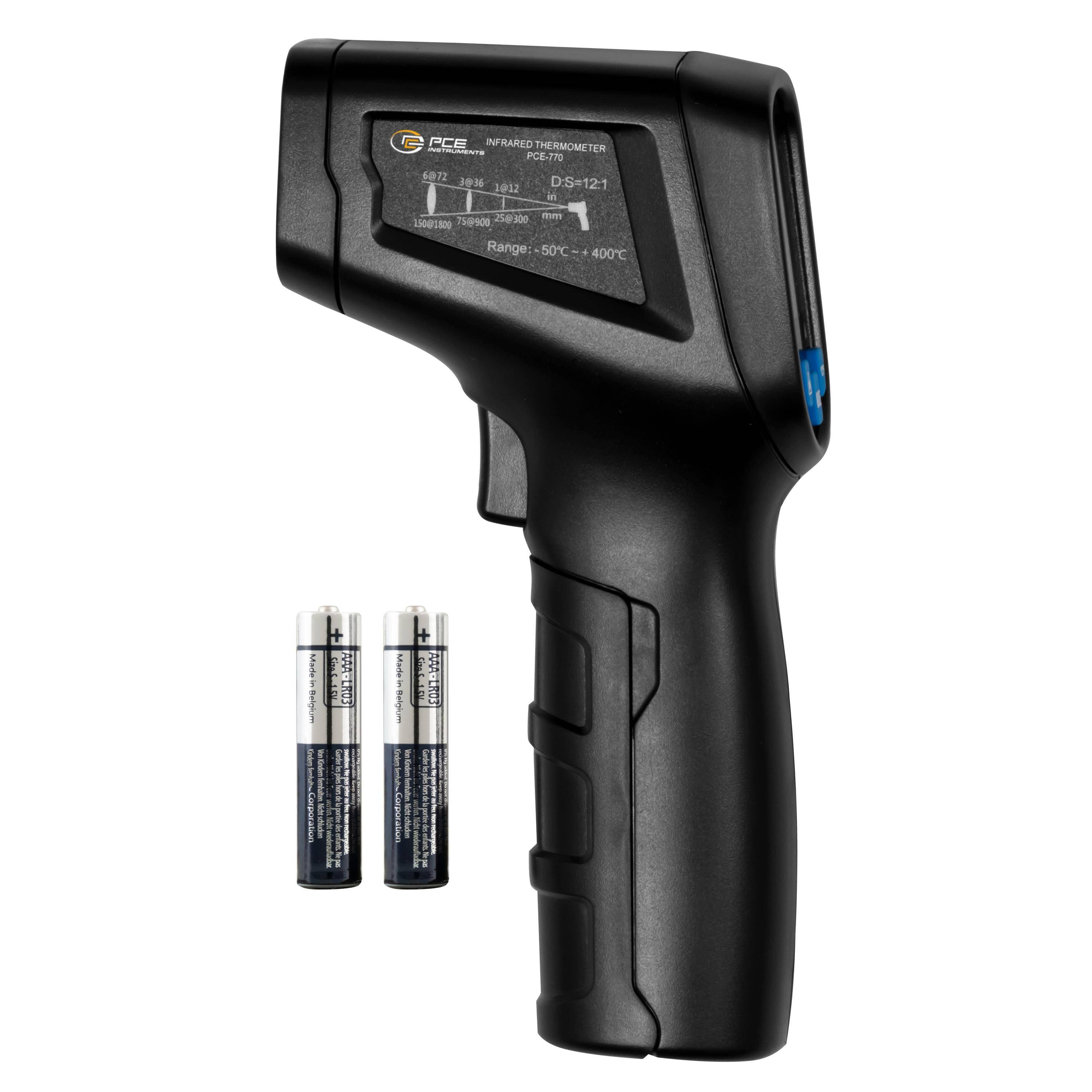 PCE Instruments PCE-770 Termometro a infrarossi Ottica 12:1 -50 - 400 °C Misurazione IR senza contatto-5