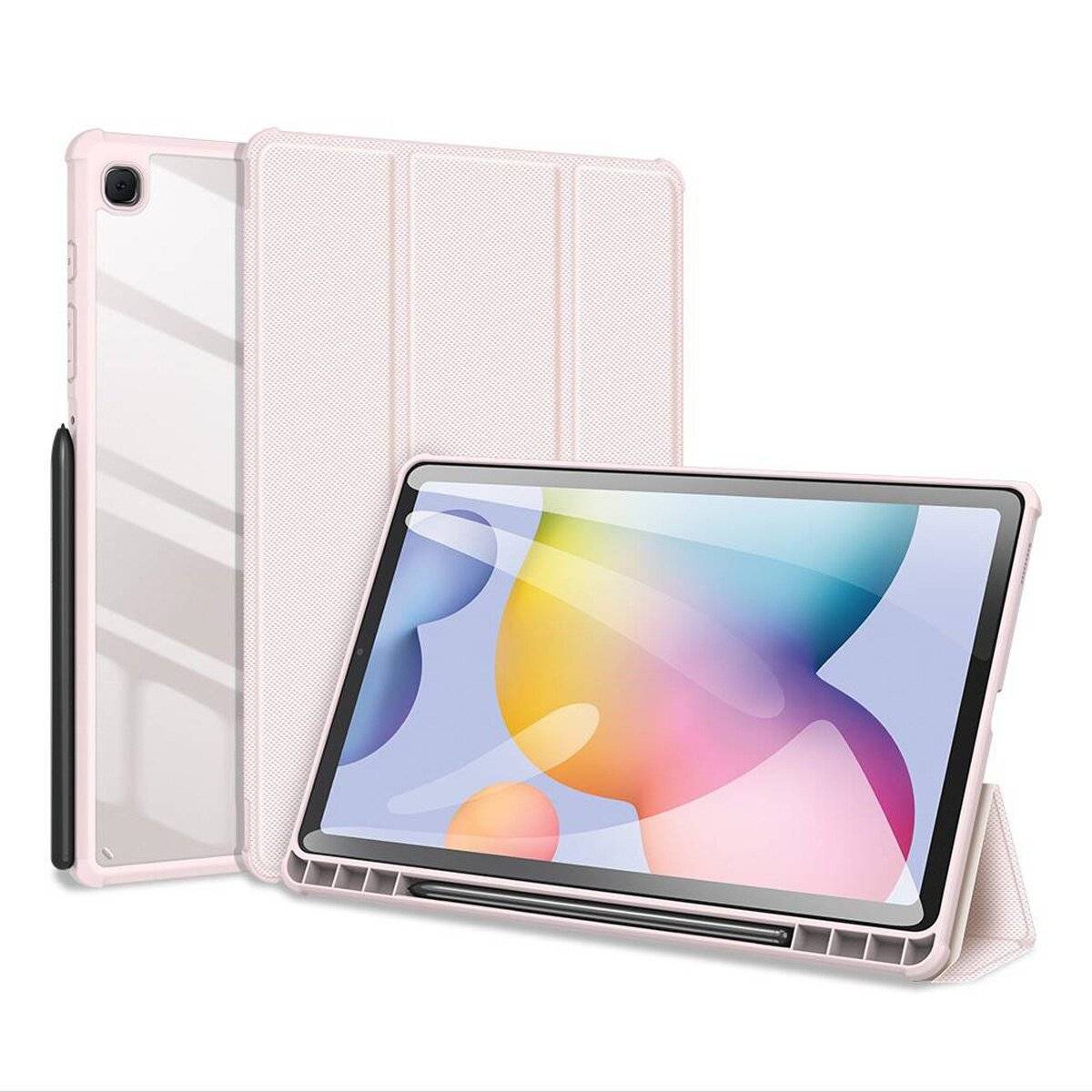 Custodia per tablet Dux Ducis Toby con funzione di supporto compatibile con Samsung Galaxy Tab A11 rosa-0
