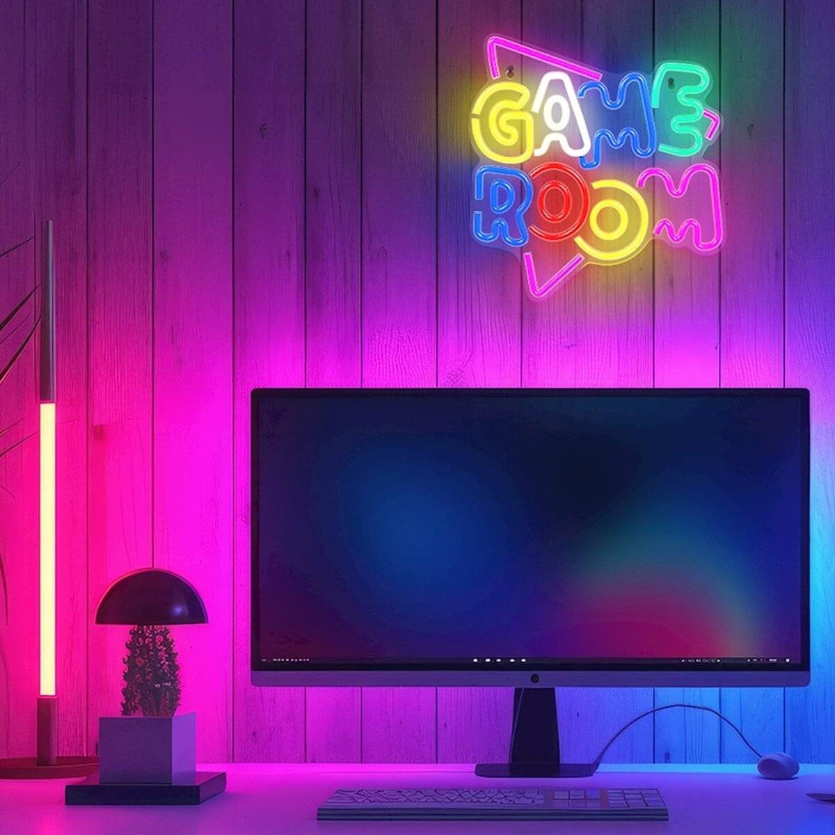 Neon PLEXI LED SALA GIOCHI multicolore NNE20 Neolia-3