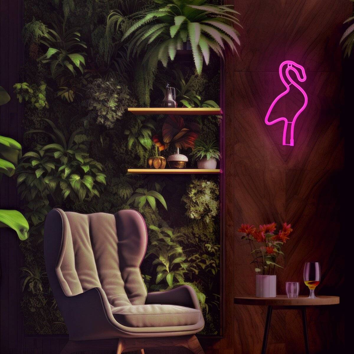 Luce LED al neon Forever Light Flamingo Rosa – FLNE18-3